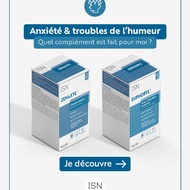 Que faire si je souffre d’anxiété et de stress ? 🧐

👉 L’anxiété non gérée peut affecter votre sommeil, votre concentration et votre état de santé général. 

Pour la réduire, quelques réflexes peuvent être adoptés : 

- La pratique de la méditation ou de la respiration profonde
- La pratique sportive
- L’adoption d’une alimentation équilibrée 
- L’utilisation de compléments alimentaires adaptés à vos besoins. 

Swipez pour découvrir quel produit ISN serait le plus adapté à votre situation ! 👉