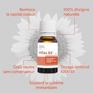 La vitamine D3, appelée la « vitamine du soleil », est essentielle pour votre santé. Avec Vital D3, vous pouvez compenser le manque de soleil et profiter de tous ses bienfaits pour rester en pleine forme tout l’hiver ! ☀️💪